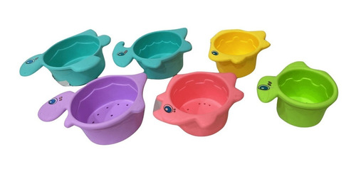 Set De Animalitos Apilables Coladores Para Baño - Mazel Toys