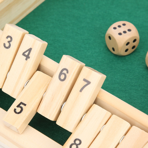 Juego De Dados De Madera, Juego De Números De Tablero Para N