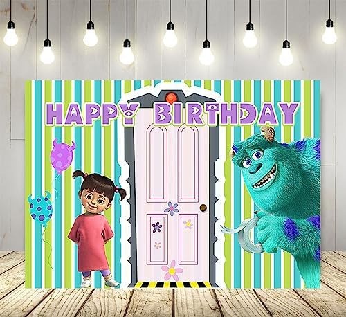 Fondo De Monster Inc Para Suministros De Fiesta De Cumpleaño