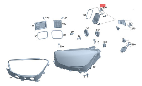Módulo De Control Led Derecho A1769066600 Para