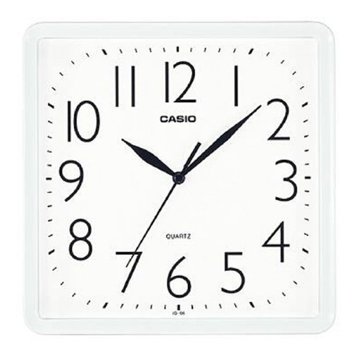 Reloj Casio Mural Pared Blanco Iq-06-7df