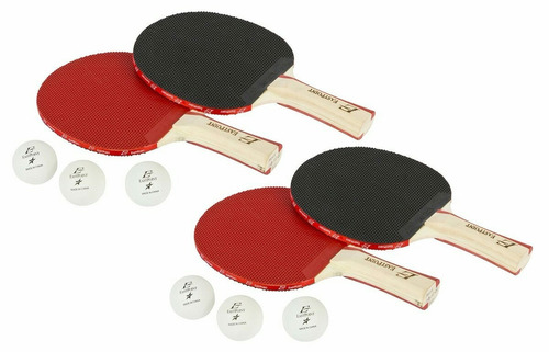 Raquetas De Ping Pong Combo 4 Raquetas+6 Pelotas