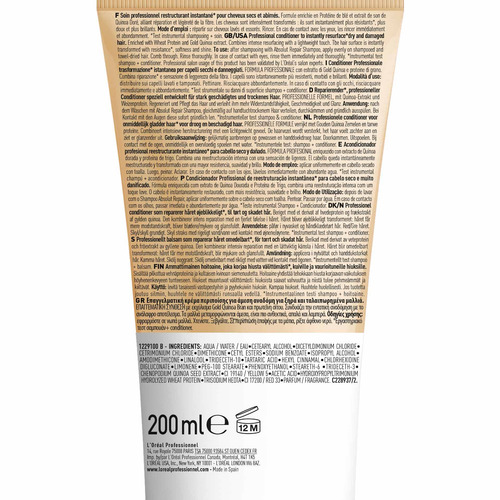 Imagen 8 de 8 de Acondicionador Cabello Dañado 200ml L'oréal Professionnel