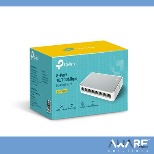 Switch Tp-link Tl-sf1008d 8 Bocas 10/100 Fast Ethernet