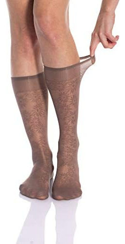 Hecho De Calcetines Transparentes Hasta La Rodilla Para Muje