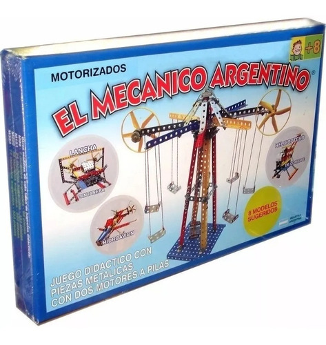 El Mecánico Argentino Con Dos Motores T/ Mecano Para Armar