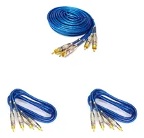 Comprar Kit Cabo Rca 1 5metros 3 Cabo Rca 1metro Azul
