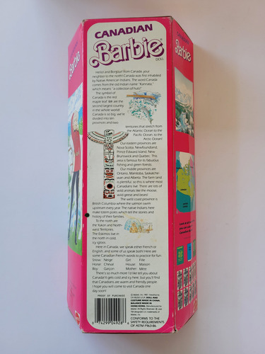 Barbie Canada Dolls Of The World Collection 1987 Mattel (Usado)