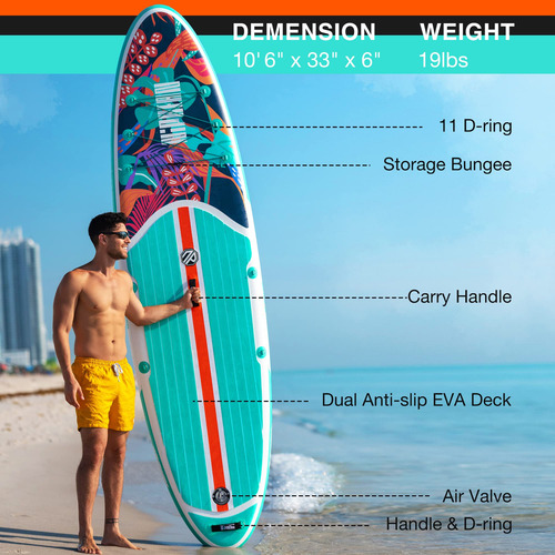 Inflatable Stand Up Paddle Board Niphean 10'6'' For Adults