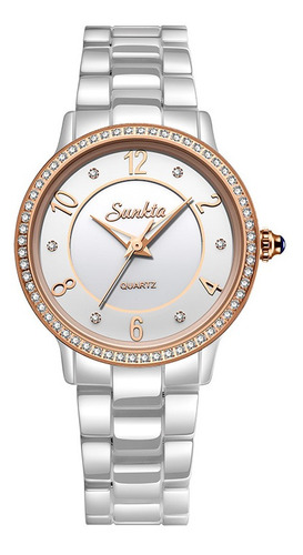 Sunkta St6614 Elegante Diseño Mujer Reloj De Pulsera Luminos