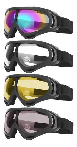Peicees Paquete De 4 Gafas De Esquí Para Mujeres, Hombres,.