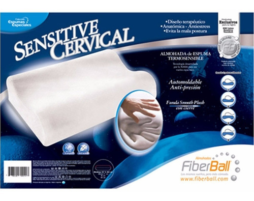 Almohada Inteligente Cervical Viscoelastica 65x45 Env Gratis