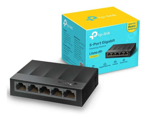  Switch De 5 Puertos Gigabit 10/100/1000 Tp-link Rj45 Cable 