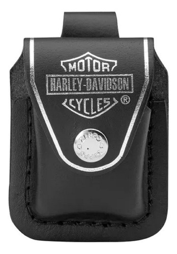 Estuche Zippo De Cuero Negro Modelo Lpcbk