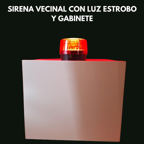 Sirena Wifi Exterior Con Luz Estrobo Gabinete