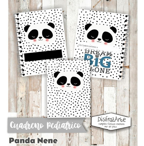 Cuaderno Pediátrico Digital Editable Pdf Panda Nene