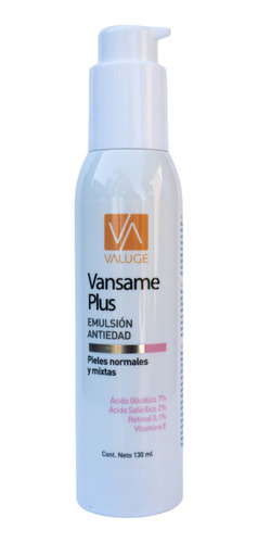 Vansame Plus Emulsion Antiedad X 130 Gr