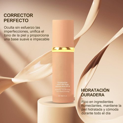 1pieza Base Con Alta Cobertura,forever Bloom Protector Solar