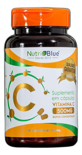 Suplemento Em Cápsula Vitamina C Nutriblue Kit 2un