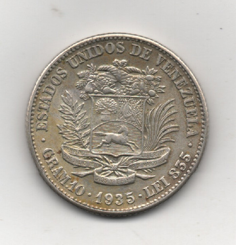 Moneda De 2 Bs De 1935