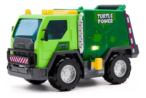 Tortugas Ninja Camion De Basura Con Figura Luz Sonido 71045