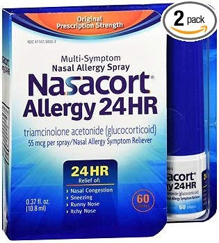 Nasacort Alérgicos 24 Hr Multi-symptom Alergia Nasal Spray -