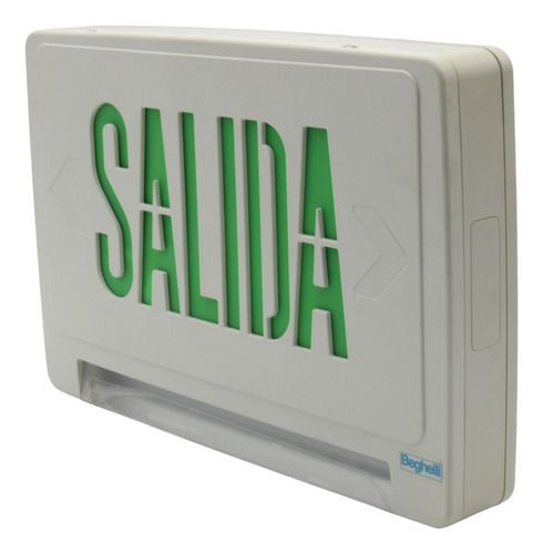 Luminario Led Beghelli De Emergencia Brezza Salida Verde Verde
