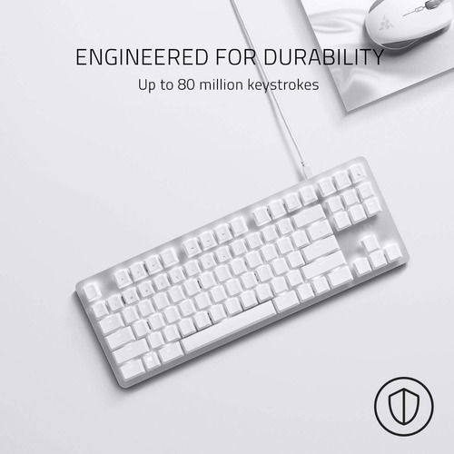 Imagen 5 de 7 de Teclado Mecanico Blackwidow Lite Mercury Blanco Orange Switc