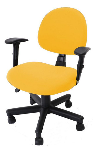 Capa De Cadeira Giratória De Escritório 1 Peça Amarela