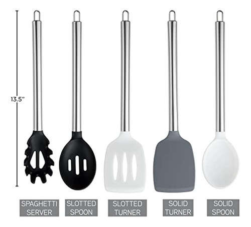 Utensilios De Cocina De Silicona Cook With Color, Set De Ute