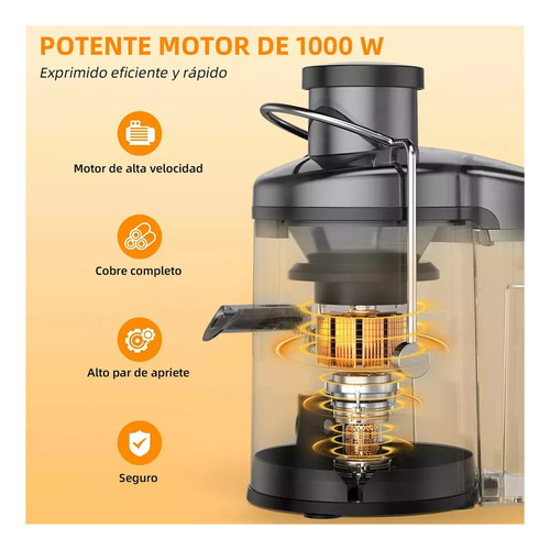 Extractor De Jugos Automatico P Frutas Y Verduras Acero,x