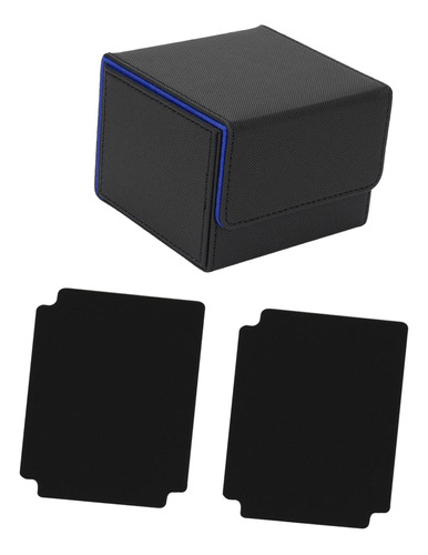 Caja De Baraja De Cartas, Caja De Cartas Cuadros Negro Azul