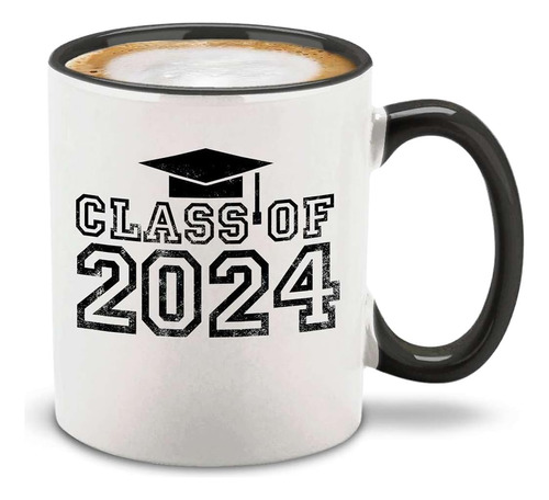 Shop4ever Clase De 2024 Taza De Café De Cerámica De Graduaci