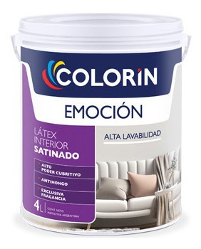 Interior Emocion Satinado Lavable Blanco Colorin X 20 Lts