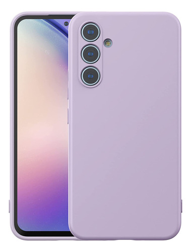 Funda Para Galaxy A54 5g 2023 Microfibra Suave, Morado