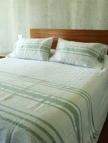 Piecera De Hilado De Textil Reciclado Blanco Menta Binfa