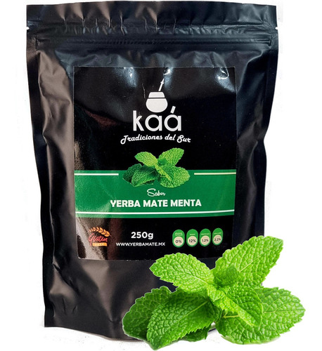 Hierba Mate Argentina Yerba Mate Saborizada Menta + Regalo