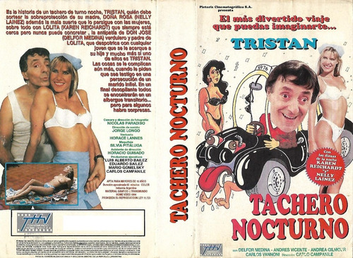 Tachero Nocturno Vhs Tristán Nelly Lainez Karen Reinhardt