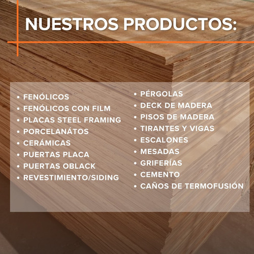 Fenolico Casi 10mm Tapumo Simil Osb Cerramiento 1.22 X 2.44