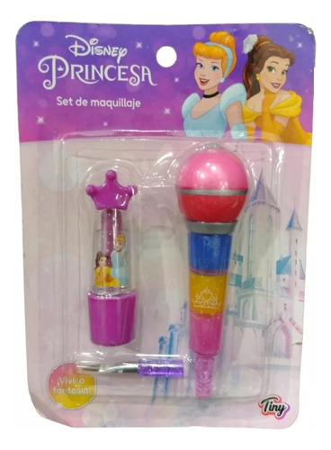 Maquillaje Infantil Set X 2 Labiales Princesas De Disney 