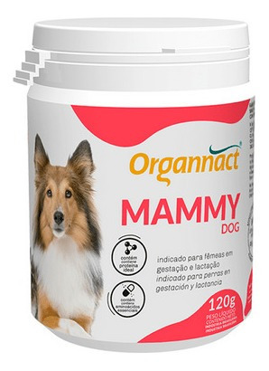 Suplemento Vitamínico Fêmea Prenha Mammy Dog 120g Organnact