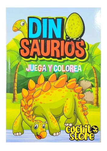 Libro Colorear Dinosaurio Para Pintar Niños Diseño 6