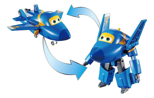 X Boneco De Brinquedo Super Wings Transformando Jerome Avio