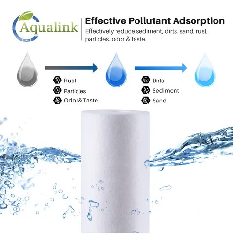Aqualink Cartucho De Filtro De Agua De 5 Micras De 10 X 2.5