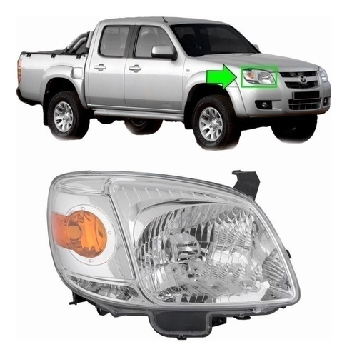 Optico Derecho Mazda Bt50 2006 / 2008