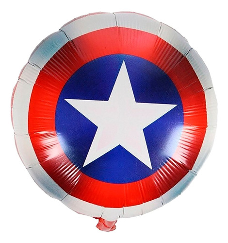 Globo Escudo De Capitan America Avengers Heroe 45x45 Cm