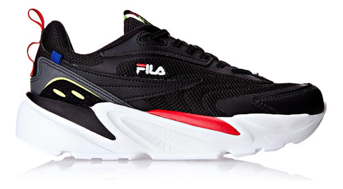 Tênis masculino Fila Rt-Low cor preto/azul/vermelho - adulto 44 BR