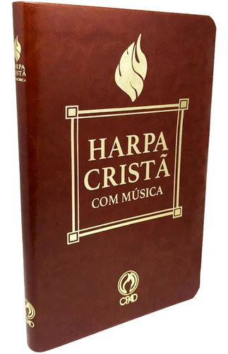 Harpa Cristã Com Música Luxo Marrom