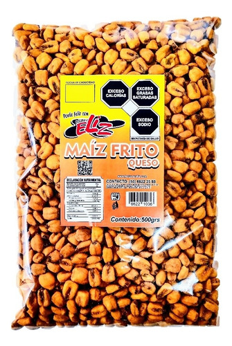 Maíz Frito Queso 500g - Botanas Eliz