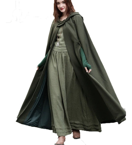 Abrigo Con Capucha Medieval Para Cosplay De Assassins Creed